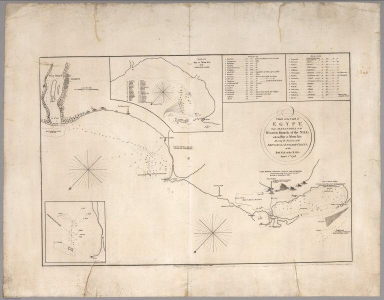 Chart of the coast of Egypt