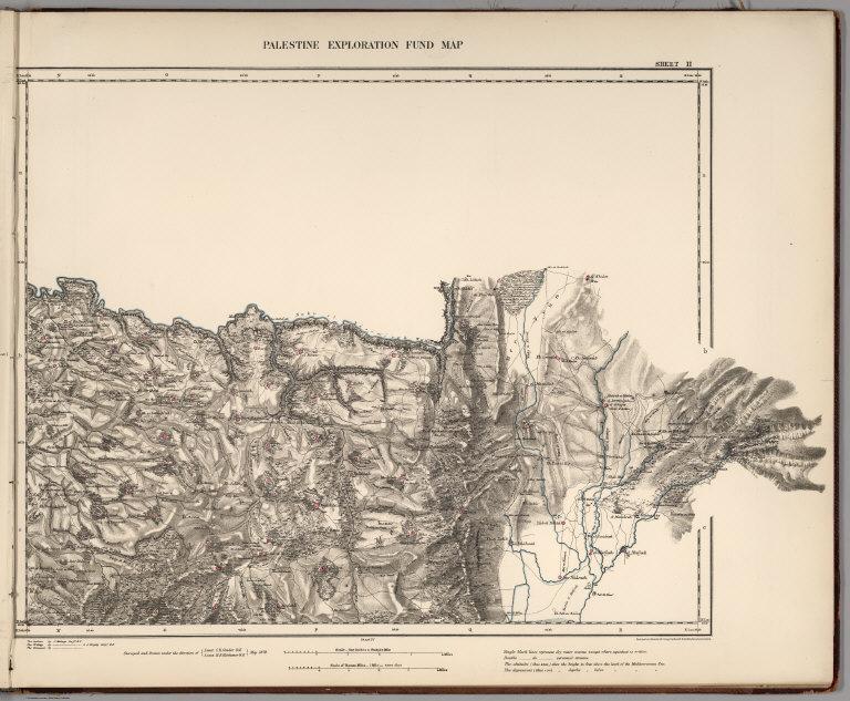 Sheet II. Palestine Exploration Map.