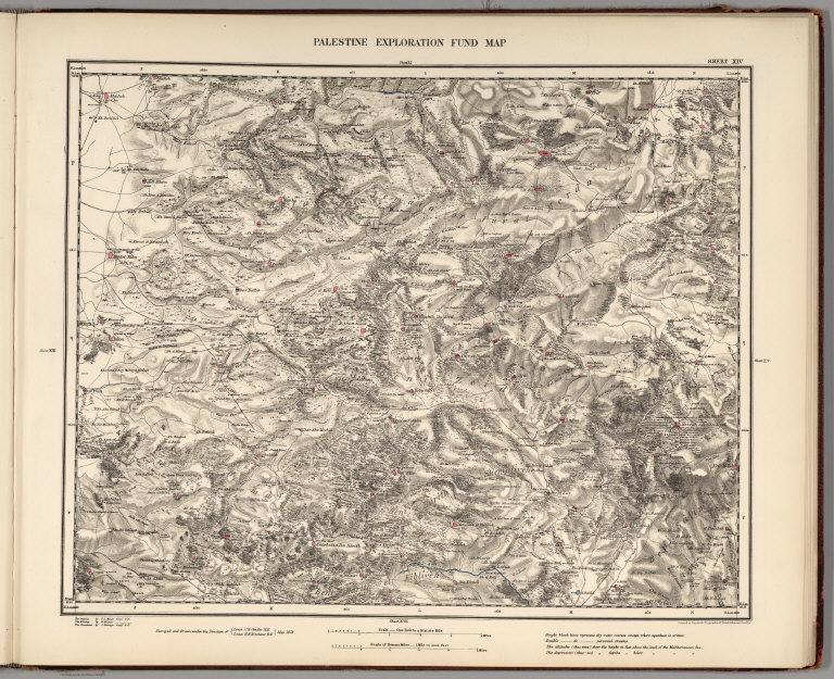 Sheet XIV. Palestine Exploration Map.