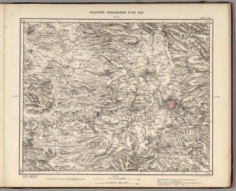 Sheet XVII. Palestine Exploration Map.