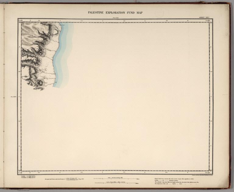 Sheet XXVI. Palestine Exploration Map.