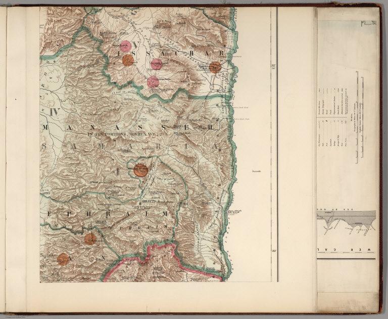 (Sheet 5). Western Palestine Illustrating The Old Testament, The Apocrypha and Josephus.