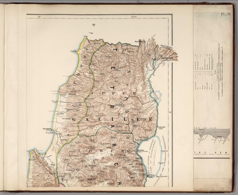 (Sheet 6). Western Palestine Illustrating The New Testament, also The Talmud and Josephus.