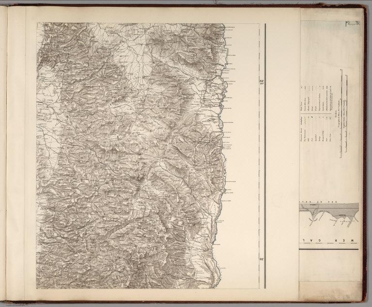 (Sheet 5). Western Palestine ... Reduced from the One-Inch Map. Scale 3/8 inch to one mile or 1:168,960.