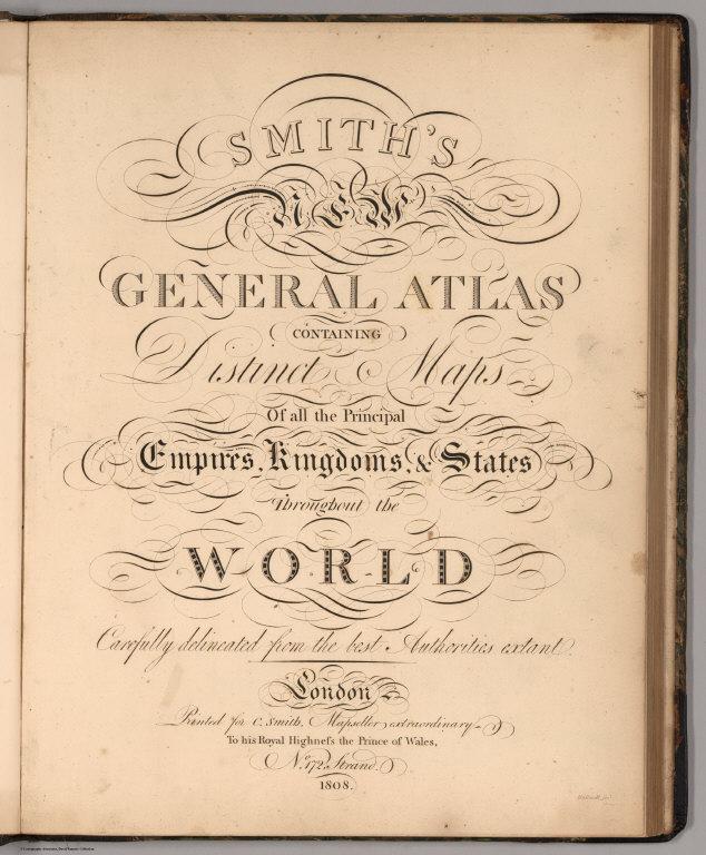 Title Page: Smith's New General Atlas.