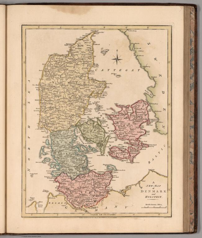 A New Map of Denmark and Holstein.