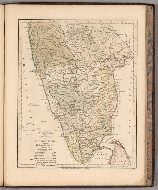 A New and Accurate Map of the Southern Province of Hindoostan.