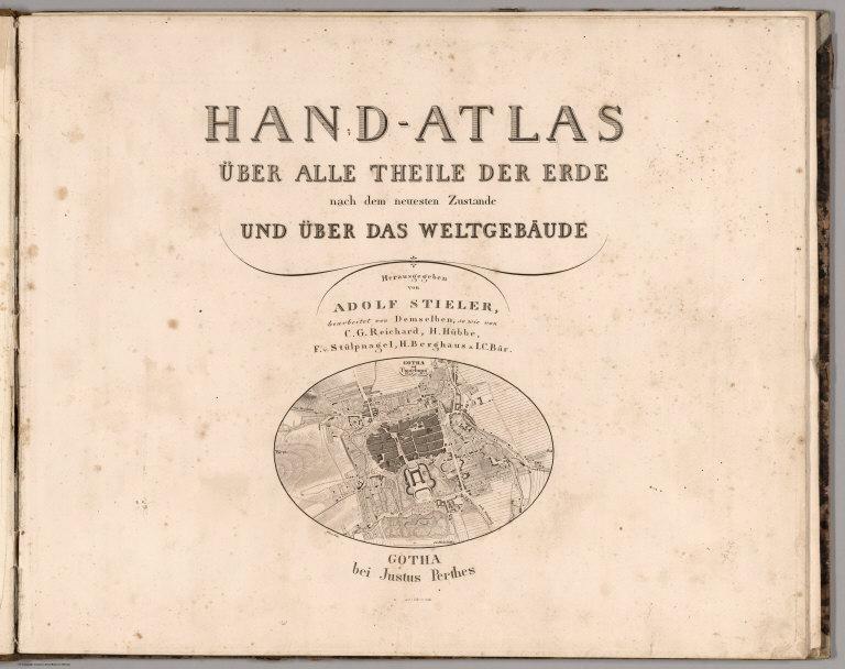 Title Page: Hand Atlas Uber Alle Theile Der Erde.