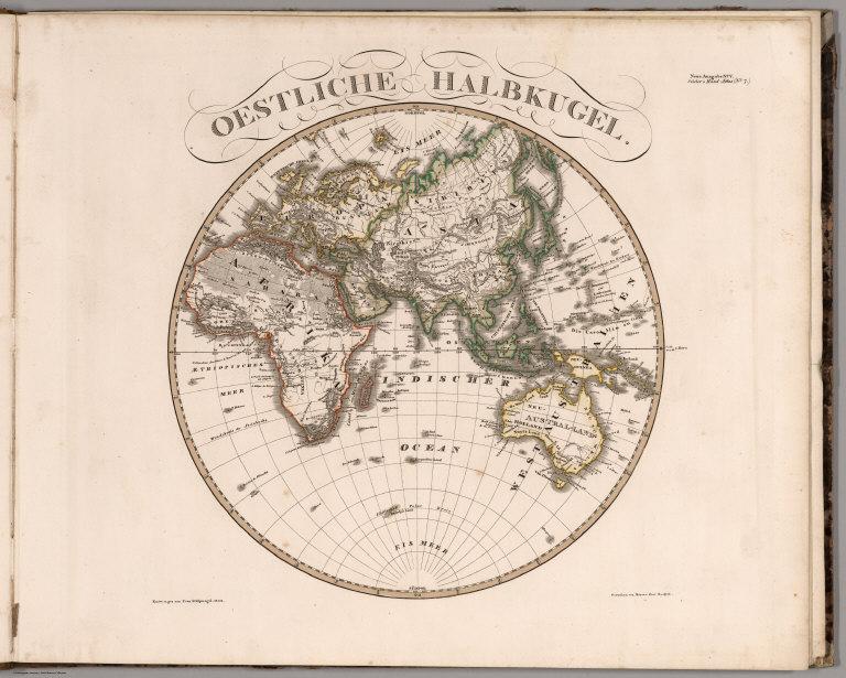 Oestliche Halbkugel. (Eastern Hemisphere).