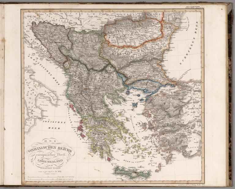 Des Osmanischen Reichs europaqischer Theil, Griechenland. (Ottoman Empire in Europe, Greece).