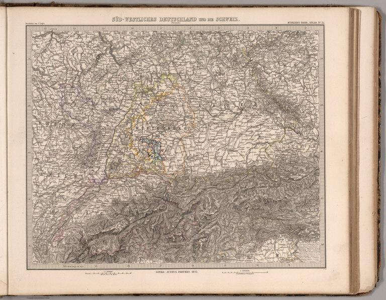 Sud-westliches Deutschland und die Schweiz. (Southwest Germany. Switzerland.)