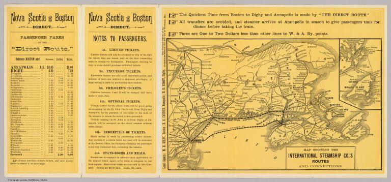 Intl. Steamship Co.'s routes.