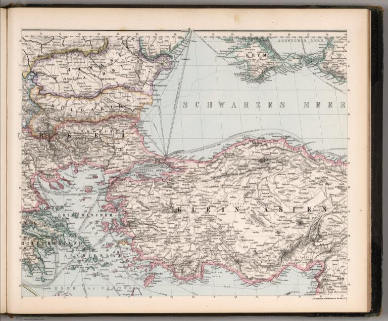 Karte No. 3. Karte des Mittellandischen Meeres in 8 Blattern (Mediterranean No. 3).