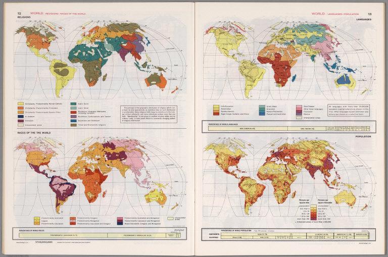 World Religions; Races. World Languages; Population.