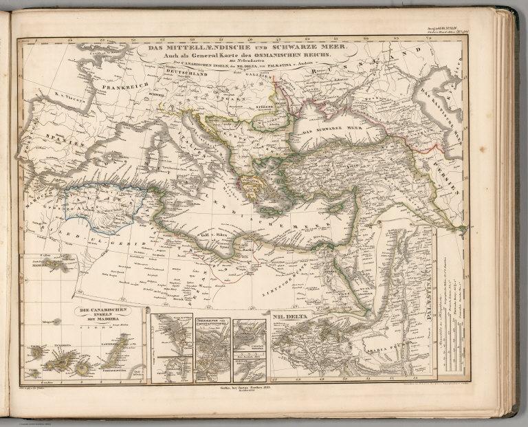 Das Mittellaendische und Schwarze Meer. (Ottoman Empire. The Mediterranean and Black Sea).