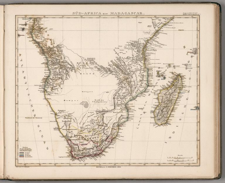 Sud-Africa (Southern Africa) mit Madagascar.