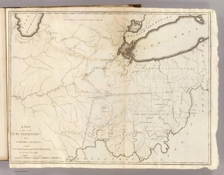 Map of part of the N: W: Territory of the United States.