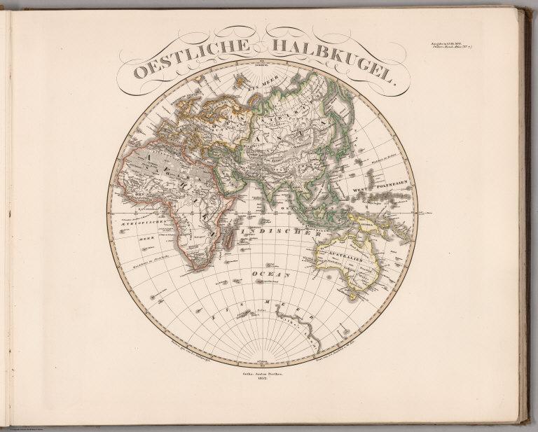 Oestliche Halbkugel. (Eastern Hemisphere).