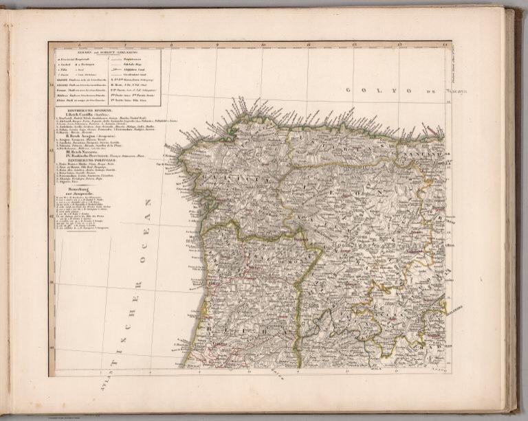 Spanien und Portugal in IV Blattern. (Spain and Portugal).