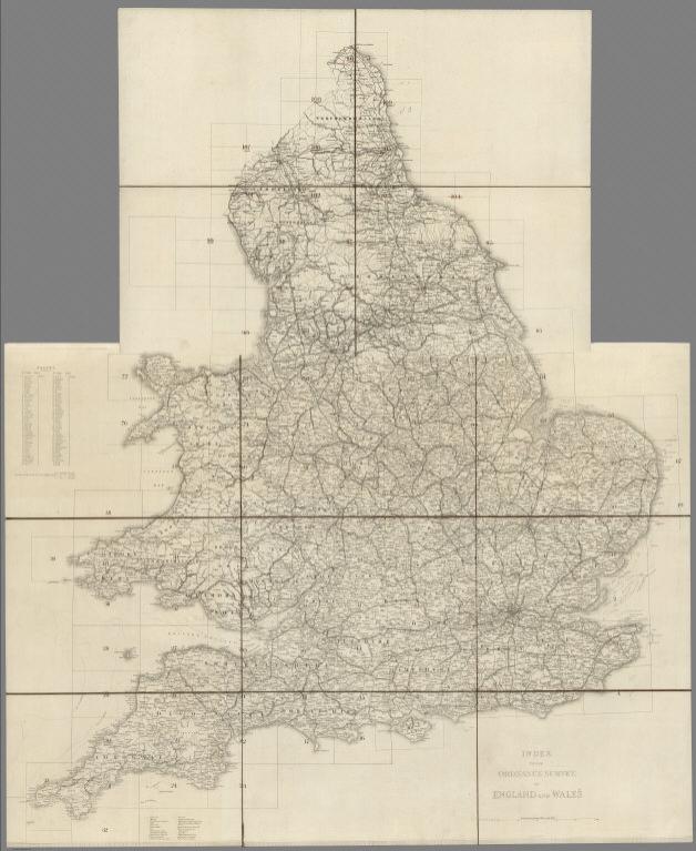 Index Map: Index to the Ordnance Survey of England and Wales.