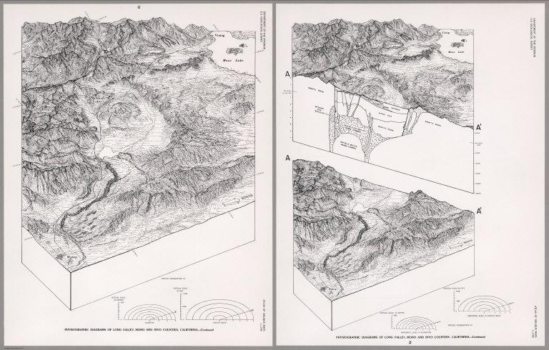 Physiographic Diagrams of Long Valley, Mono and Inyo Counties, California. - Continued.