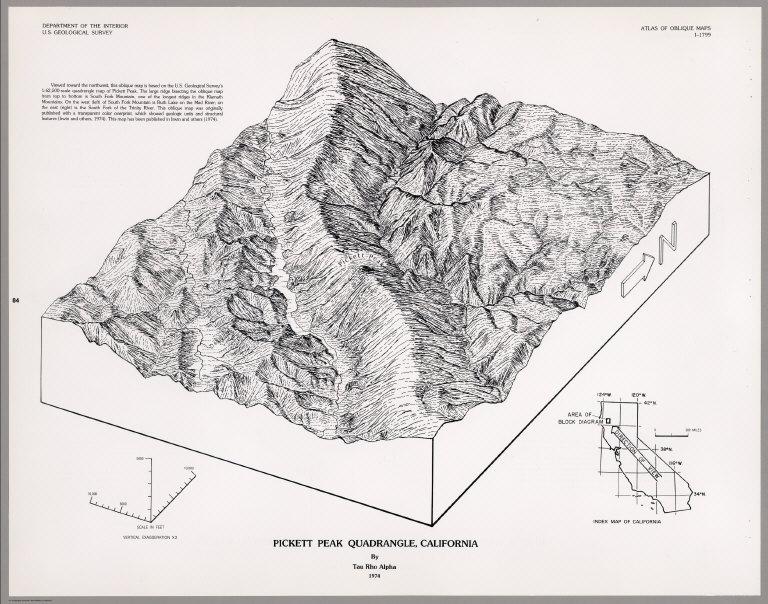 Pickett Peak Quadrangle, California