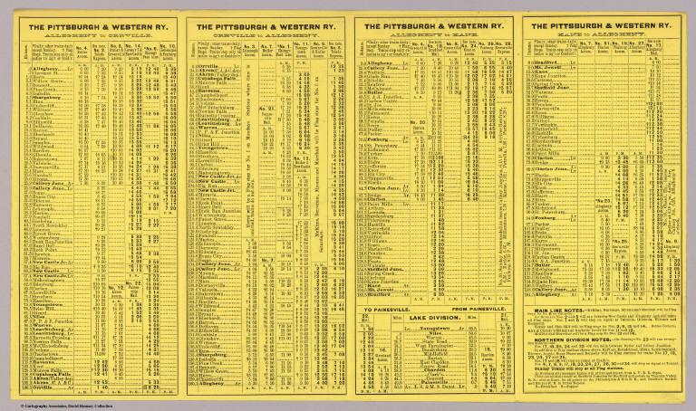 Text Page: Pittsburgh & Western Railway Company