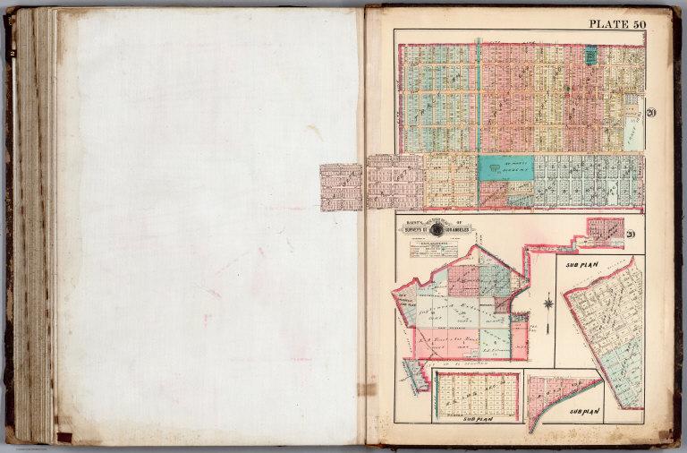 Plate 50 and Plate 49, verso, Los Angeles, California.