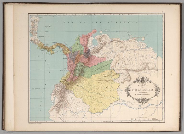 Carta de Colombia la division eclesiastica