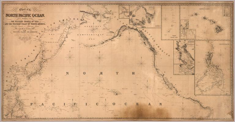 Chart of the North Pacific Ocean.