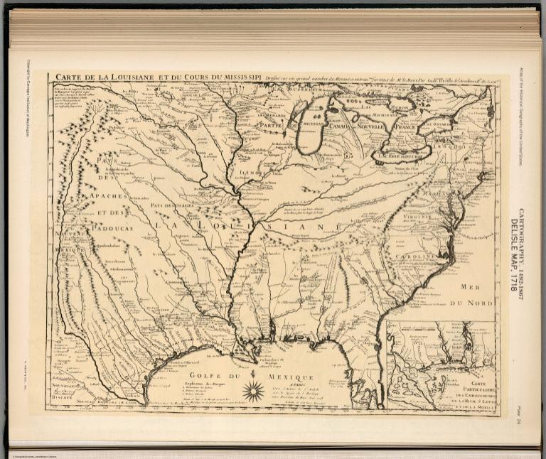 Plate 24. Facsimile Cartography 1492-1867. Delisle Map, 1718.