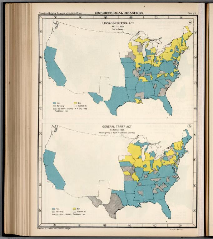 Plate 115. Congressional Measures, 1854 - 1857.