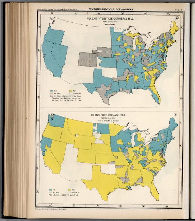 Plate 118. Congressional Measures, 1885 - 1892.