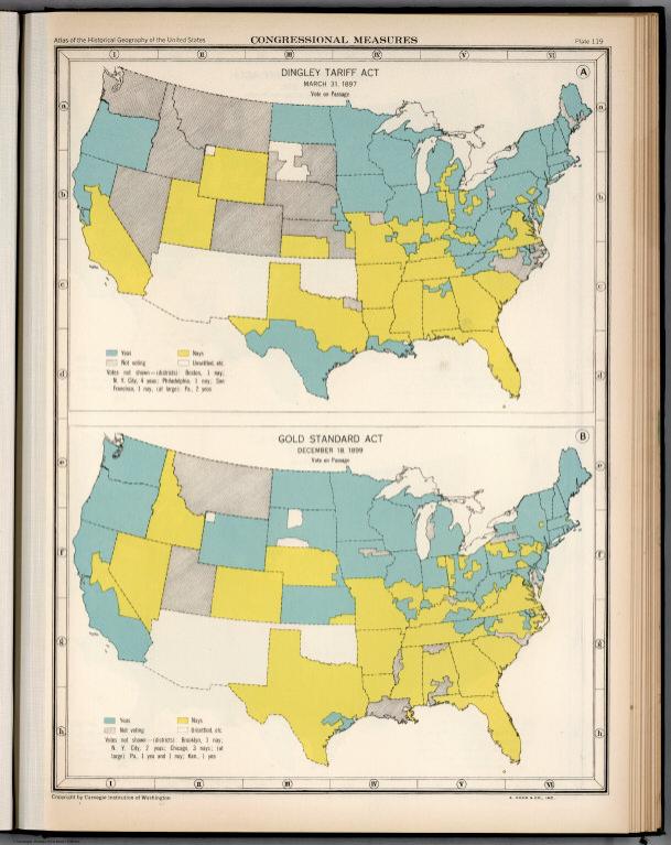 Plate 119. Congressional Measures, 1897 - 1899.