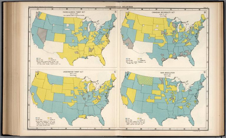 Plate 120. Congressional Measures, 1909 - 1917.