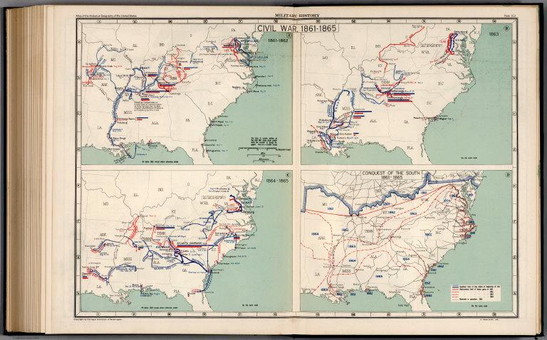 Plate 163. Military History. Civil War 1861 - 1865.