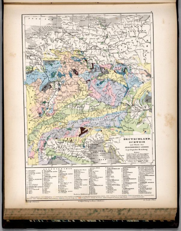 11. Deutschland, Schweiz und Theile der angränzenden Länder in geologischer Beziehung