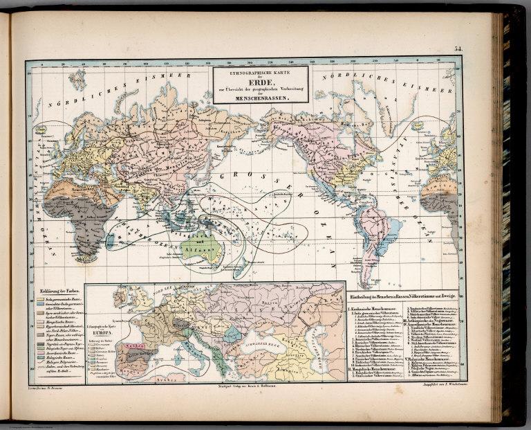 34. Ethnographische Karte der Erde