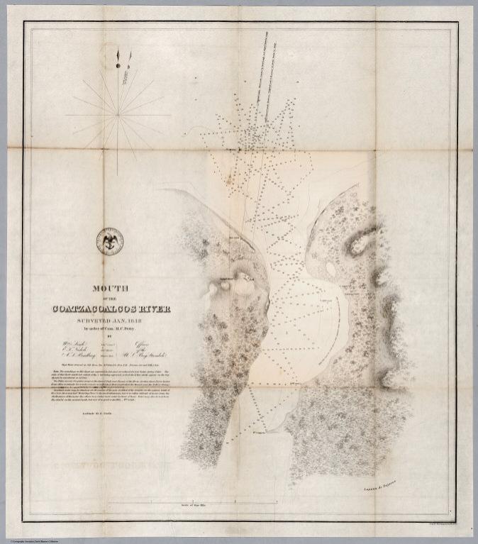 No.3. Mouth of the Coatzacoalcos River surveyed Jan. 1848