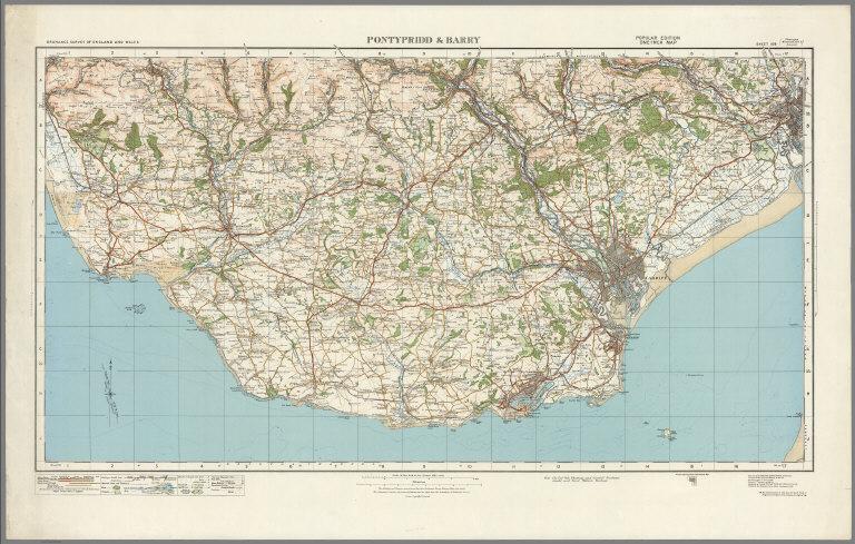 Sheet 109. Pontypridd & Barry.