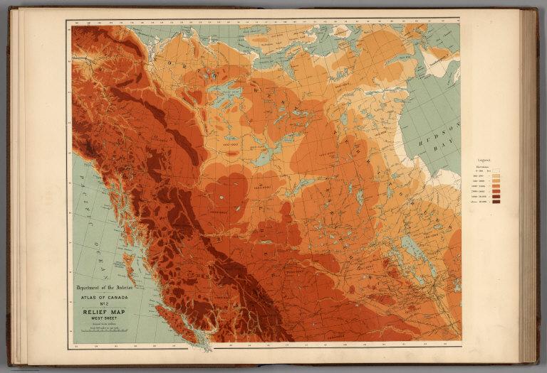 No. 2, Relief map; West sheet