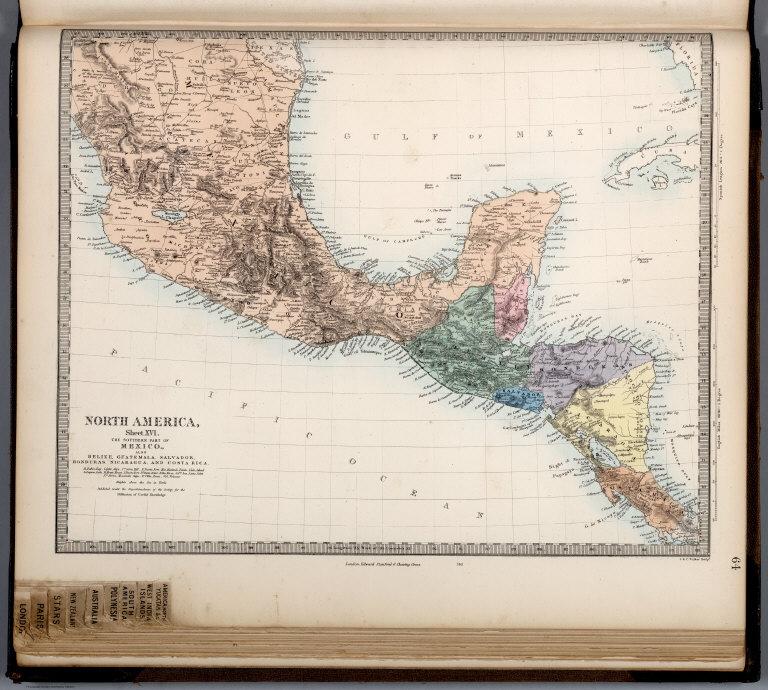 North America, Sheet XVI, the Southern Part of Mexico.