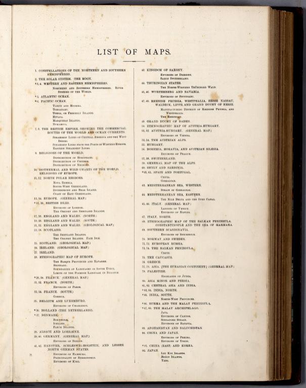 Contents: List of Maps