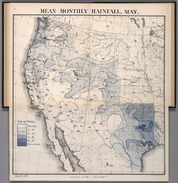 5. Mean monthly rainfall, May