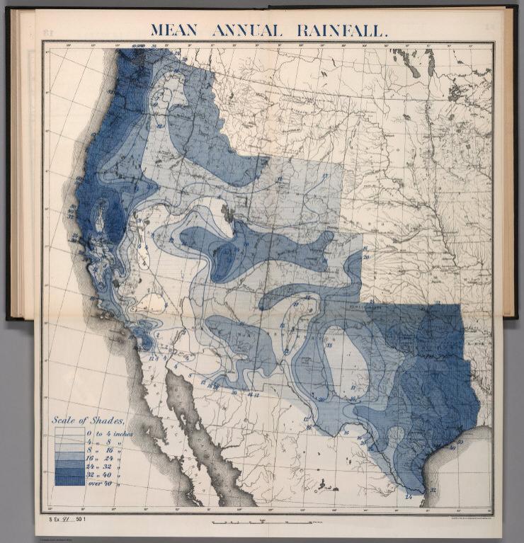 13. Mean annual rainfall