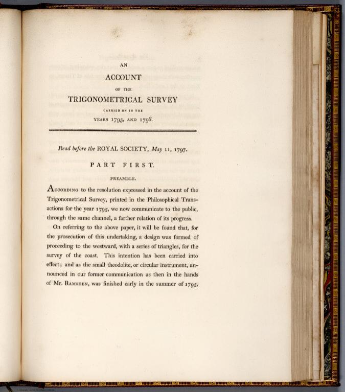 Text Page: Part 2. An account of the trigonometrical survey carried on in the years 1795, and 1796