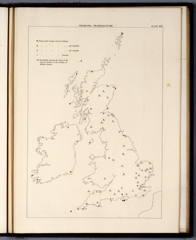 Plate XXV: Principal Triangulation
