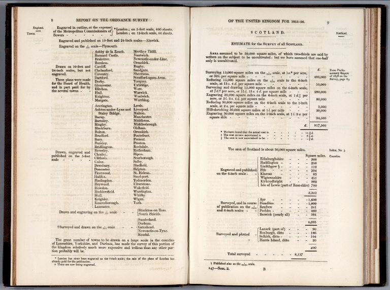 Text Page: (Continues) Report on the Ordnance Survey of the United Kingdom for 1855-56