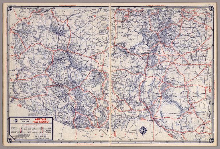 Rand McNally Road map: Arizona, New Mexico