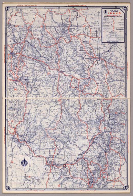 Rand McNally Road map: Idaho